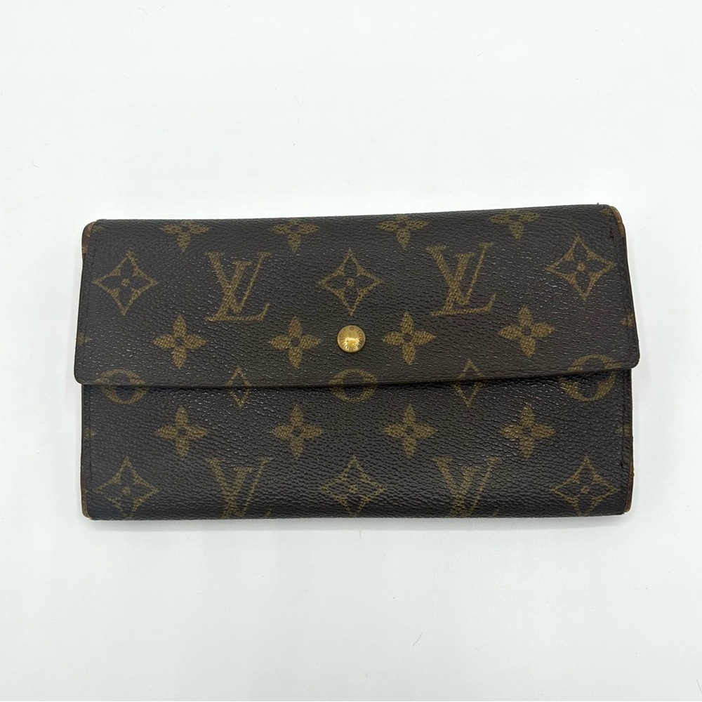Louis Vuitton Sarah Monogram Wallet Continental Flap Portemonnaie
